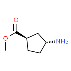 Cyclopentanecarboxylic acid, 3-amino-, methyl ester, (1R,3R)- (9CI)结构式