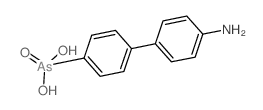 [4-(4-aminophenyl)phenyl]arsonic acid Structure