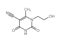 1-(2-hydroxyethyl)-6-methyl-2,4-dioxo-pyrimidine-5-carbonitrile picture