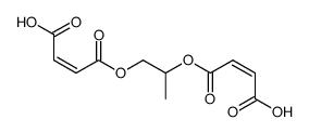 propylene bis(hydrogen maleate) Structure