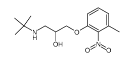 1-(tert-butylamino)-3-(3-methyl-2-nitrophenoxy)propan-2-ol结构式