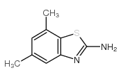 2-BENZOTHIAZOLAMINE, 5,7-DIMETHYL- Structure