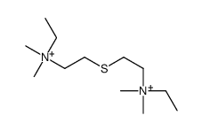 ethyl-[2-[2-[ethyl(dimethyl)azaniumyl]ethylsulfanyl]ethyl]-dimethylazanium Structure