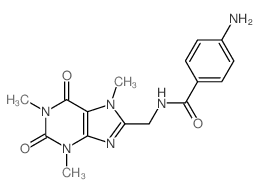 Benzamide,4-amino-N-[(2,3,6,7-tetrahydro-1,3,7-trimethyl-2,6-dioxo-1H-purin-8-yl)methyl]- picture