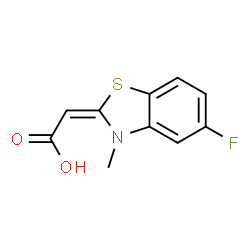 Acetic acid, (5-fluoro-3-methyl-2(3H)-benzothiazolylidene)- (9CI) picture