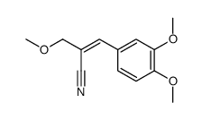 3-(3,4-dimethoxyphenyl)-2-(methoxymethyl)acrylonitrile结构式