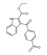 ethyl 3-(4-nitrobenzoyl)-1H-indole-2-carboxylate Structure