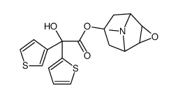 9-methyl-3-oxa-9-aza-tricyclo[3.3.1.0(2,4)]non-7-yl hydroxy-thiophen-2-yl-thiophen-3-yl-acetate Structure