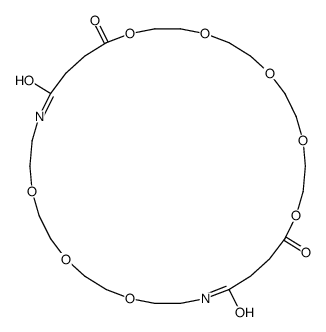 1,4,7,10,13,21,24,27-octaoxa-18,30-diazacyclotetratriacontane-14,17,31,34-tetrone Structure