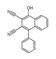 4-phenyl-2,3-dicyano-1-naphthol结构式