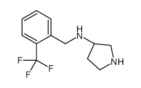 (3S)-N-[[2-(trifluoromethyl)phenyl]methyl]pyrrolidin-3-amine Structure