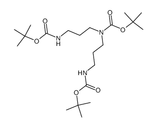 tert-butyl bis(3-((tert-butoxycarbonyl)amino)propyl)carbamate结构式