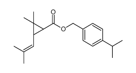 (4-propan-2-ylphenyl)methyl (1R,3R)-2,2-dimethyl-3-(2-methylprop-1-enyl)cyclopropane-1-carboxylate Structure