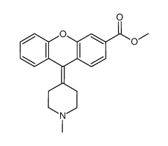 9-(1-methyl-piperidin-4-ylidene)-9H-xanthene-3-carboxylic acid methyl ester Structure