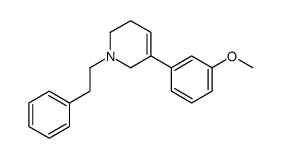 5-(3-methoxyphenyl)-1-(2-phenylethyl)-3,6-dihydro-2H-pyridine Structure