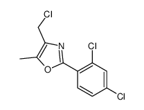 4-(chloromethyl)-2-(2,4-dichlorophenyl)-5-methyl-1,3-oxazole结构式