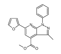 1H-Pyrazolo[3,4-b]pyridine-4-carboxylic acid, 6-(2-furanyl)-3-methyl-1-phenyl-, methyl ester picture