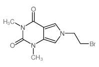 6-(2-Bromo-ethyl)-1,3-dimethyl-1,6-dihydro-pyrrolo[3,4-d]pyrimidine-2,4-dione structure