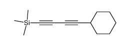 (4-Cyclohexyl-buta-1,3-diynyl)-trimethyl-silane Structure