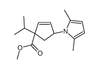 (1S,4S)-Methyl 4-(2,5-dimethyl-1H-pyrrol-1-yl)-1-isopropylcyclopent-2-enecarboxylate structure