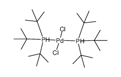 Pd(t-Bu3P)2Cl2 Structure