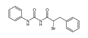 N-(2-bromo-3-phenyl-propionyl)-N'-phenyl-urea结构式