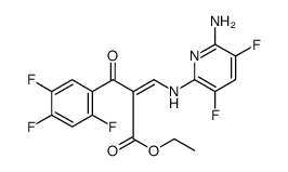 Benzenepropanoic acid, α-[[(6-amino-3,5-difluoro-2-pyridinyl)amino]methylene]-2,4,5-trifluoro-β-oxo-, ethyl ester Structure