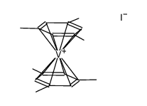 bis(η6-1,3,5-trimethylbenzene)vanadium(I) iodide结构式