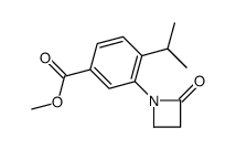 methyl 3-(2-oxoazetidin-1-yl)-4-propan-2-ylbenzoate Structure