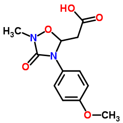 2-[4-(4-METHOXYPHENYL)-2-METHYL-3-OXO-1,2,4-OXADIAZOLAN-5-YL]ACETIC ACID Structure