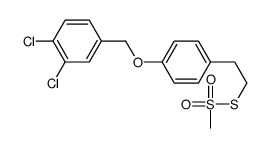 2-[4-(3,4-DICHLOROBENZYLOXY)]PHENYLETHYL METHANETHIOSULFONATE Structure