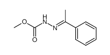 acetophenone carbomethoxyhydrazone Structure