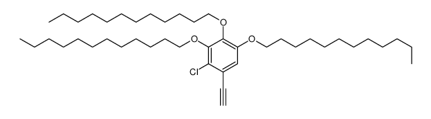 4-chloro-1,2,3-tridodecoxy-5-ethynylbenzene Structure