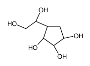 (1R,2S,3R,4R)-4-[(1S)-1,2-dihydroxyethyl]cyclopentane-1,2,3-triol结构式