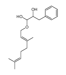 1-[(3,7-dimethyl-2,6-octadienyl)oxy]-3-phenylpropane-1,2-diol Structure