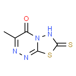 7-MERCAPTO-3-METHYL-[1,3,4]THIADIAZOLO[2,3-C][1,2,4]TRIAZIN-4-ONE, COMPOUND WITH PYRIDINE Structure