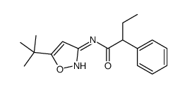 N-[5-(2-Methyl-2-propanyl)-1,2-oxazol-3-yl]-2-phenylbutanamide结构式