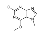 2-chloro-6-methoxy-7-methylpurine Structure