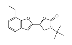 3-tert-butyl-5(S)-(7-ethyl-2-benzofuranyl)-2-oxazolidinone结构式