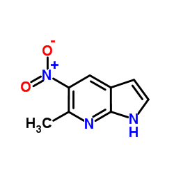 6-甲基-5-硝基-7-氮杂吲哚结构式