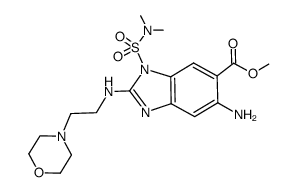 methyl 5-amino-1-[(dimethylamino)sulfonyl]-2-[(2-morpholin-4-ylethyl)amino]-1H-benzimidazole-6-carboxylate Structure