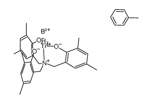 [Ti(η3-tetrahydroborate)((OC6Me2H2CH2)3N)]*toluene Structure