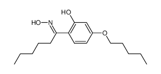 4-pentoxy-2-hydroxycaprophenone oxime Structure