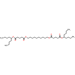 Bis(1-butylpentyl)decane-1,10-diyl diglutarate structure