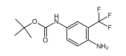 tert-butyl N-[4-amino-3-(trifluoromethyl)phenyl]carbamate Structure