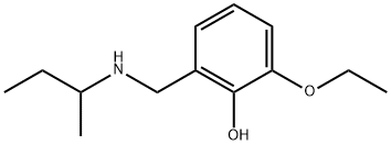 2-{[(丁-2-基)氨基]甲基}-6-乙氧基苯酚结构式