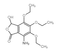 7-amino-4,5,6-triethoxy-3-hydroxyphthalide Structure