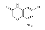 8-氨基-6-氯-4H-苯并[1,4]恶嗪-3-酮结构式