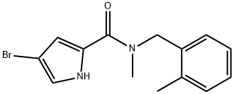 4-bromo-N-methyl-N-[(2-methylphenyl)methyl]-1H-pyrrole-2-carboxamide Structure