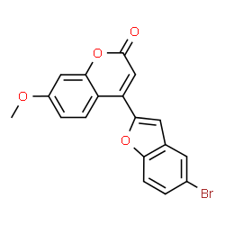 4-(5-Bromo-1-benzofuran-2-yl)-7-methoxy-2H-chromen-2-one structure